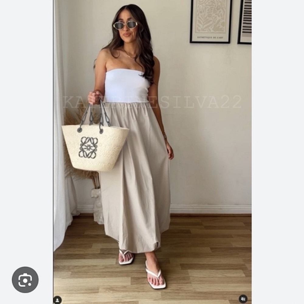 Zara COMBINATION BALLOON DRESS